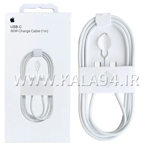کابل ۱ متری شارژ و دیتا CC3 مخصوص iPhone 16 Pro Max فست شارژ ۶۰ وات اصلی 100%